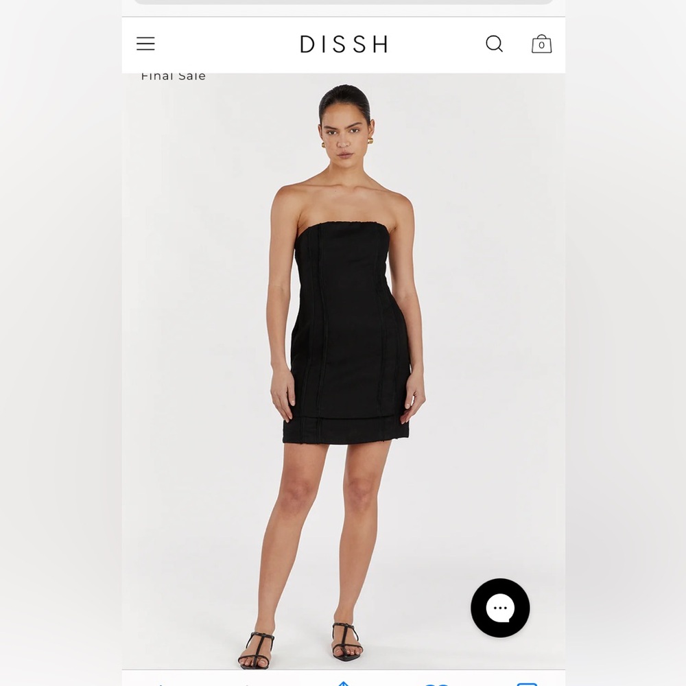 NWT strapless linen dress